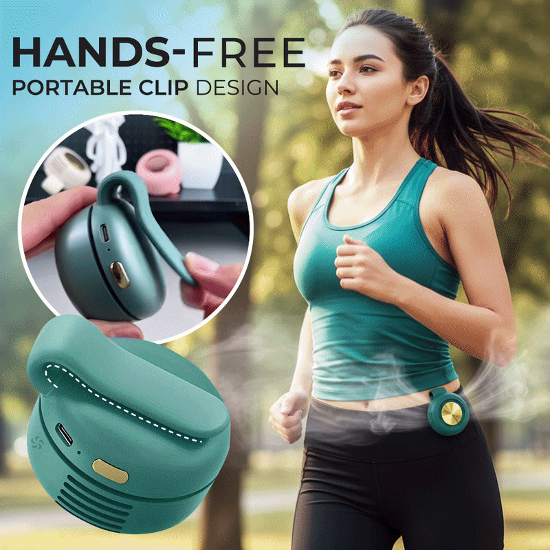 Wearable Tiny Cool Bladeless Clip Fan