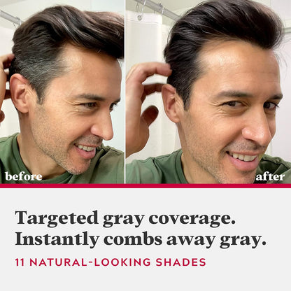 Men’s Brush-Comb Hair Color Cream for Gray Coverage