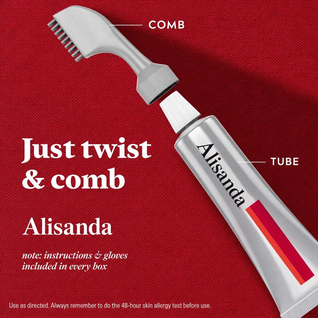 Men’s Brush-Comb Hair Color Cream for Gray Coverage
