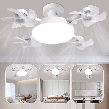 E27 Ceiling Fan Light with Remote – Silent LED Fan & Light Combo