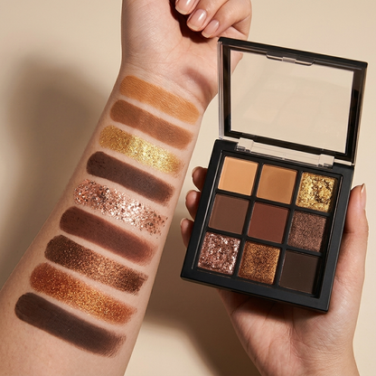 9 Colors Eyeshadow Palette Earth Color Tone Light Makeup